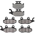 AHL Front and Rear Brake Pads Compatible with YAMAHA RHINO YXR 450 All models 2004-2009/Rhino 660, Rhino 450 & 2006-2012 Raptor 700