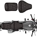 Pure Biking Seat Cover Brown Diamond Stitched with Tail Compatible with Classic 350/500cc (2012-2020 Models)