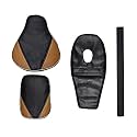 Pure Biking Black &amp; Tan Seat Cover with Tank Cover +Rear Foam Combo Set of 4 Compatible with Classic 350/500cc (2012-2020 Models)