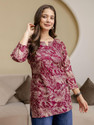 AHMI Women Printed Floral Print Straight Kurta