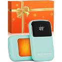 AI Hand Warmers Rechargeable 2 Pack, 3 Heat Levels (104–121°F), Real-Time Temp &amp; Battery Display, Electric Hand Warmers, Fast Heating, Fits in Gloves/Pocket, Gifts for Women &amp; Men
