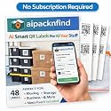AI PackNFind 3x5 Smart Labels QR Code Stickers 48 Pcs QR Code Labels
