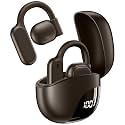AI Translation Earbuds Real Time 164 Languages 80H Playtime Translator Ear Buds Audifonos Traductores Inglés Español Wireless Earphones Bluetooth AI Headphone for Travel Meeting Learning K08 WarmBlack