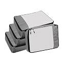 Packing Cubes For Travel Organizer Clothes Laundry Compression Suitcase Luggage Storage Travelling Pouches Bags Organiser, Polyester (MEDIUM-PACK OF 4, Grey)