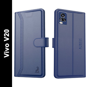 AIBEX Flip Cover for Vivo V20Premium Leather