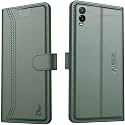 AIBEX ® Compatible for Vivo T1x Flip Cover Leather Finish | Inside TPU with Card Pockets | Wallet Stand | Complete Protection Flip Case - Green