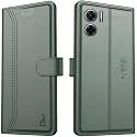 AIBEX ® Redmi 11 Prime 5G Flip Cover Leather Finish | Inside TPU with Card Pockets | Wallet Stand | Complete Protection Flip Case Green