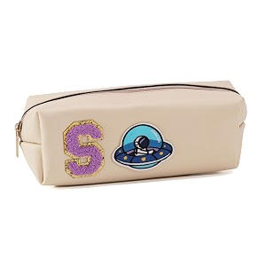 AICA Gifts Personalized Leather Pencil Pouch Cream