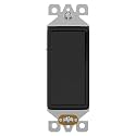 AIDA 1 Pack Single Pole Rocker Decora Light Switch, 15 Amp Self-grounding Electrical Light Switches, Residential Grade, UL Listed, Matte Black