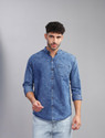 AIDAN PAUL Men Washed Casual Dark Blue