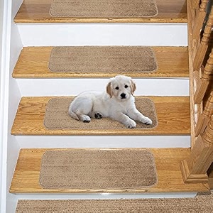 live beautiful  espalier collection non slip stair treads beige 8