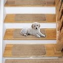 Live Beautiful ! Espalier Collection Non Slip Stair Treads (Beige, 8)