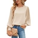 Aifer Womens Tops Dressy Casual Long Sleeve Shirts Chiffon Blouses