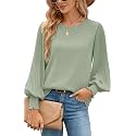 Aifer Womens Tops Dressy Casual Long Sleeve Shirts Chiffon Blouses