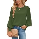 Aifer Womens Tops Dressy Casual Long Sleeve Shirts Chiffon Blouses