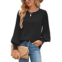 Aifer Womens Tops Dressy Casual Long Sleeve Shirts Chiffon Blouses