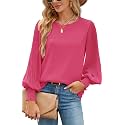 Aifer Womens Tops Dressy Casual Long Sleeve Shirts Chiffon Blouses