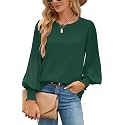 Aifer Womens Tops Dressy Casual Long Sleeve Shirts Chiffon Blouses