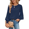 Aifer Womens Tops Dressy Casual Long Sleeve Shirts Chiffon Blouses