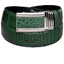 vinacreations AIIigator Belt Leather Strap Belts 1.5" Width Adjustment Removal Buckle Jean Dress Croc Handmade