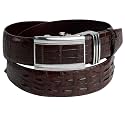 vinacreations AIIigator Belt Leather Strap Belts 1.5" Width Adjustment Removal Buckle Jean Dress Croc Handmade