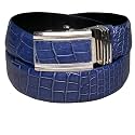 vinacreations AIIigator Belt Leather Strap Belts 1.5" Width Adjustment Removal Buckle Jean Dress Croc Handmade