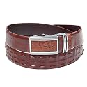 vinacreations AIIigator Belt Leather Strap Belts 1.5" Width Adjustment Removal Buckle Jean Dress Croc Handmade