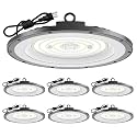 AIKVSXER 6 Pack 300W UFO LED High Bay Light, 45000LM 6000K LED Shop Light