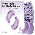 AILEORY PDRN Retinol Peptides Under Eye Patches - Hydrating Collagen Eye Gel Pads for Dark Circles, Puffiness, Fine Lines, Under eye Bags - Anti-Aging Self Care Skincare Gift for Women, 24 Pairs