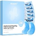 AILEORY Under Eye Patches for Dark Circles and Puffiness, Brightening Eye Masks with Caffeine, Niacinamide & Tranexamic Acid for Under-Eye Dullness, Depuffing Eye Treatment for Eye Bags, 24 Pairs