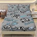 AILONEN Gaming Gamer Fitted Sheet Set Twin Size, Game Controller Bedding Set for Kids Boys Teens,Video Games Bed Sheet Set 3Pcs for Bedroom Decor,1 Fitted Sheet and 2 Pillowcases,Soft