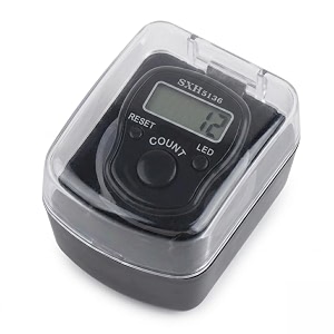 aim emporium manual digital hand tally counterfinger counter with led light color black