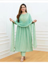 Aimca Embroidered Kurta TrouserPant Dupatta Set