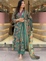 Aimca Printed Anarkali Kurta Bottom Dupatta
