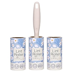 aimers lint rollers pet hair lint remover refills sticky tape roller for dog hair removal clothes furniture carpet blue daisy