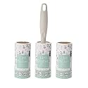 Aimers Lint Rollers Pet Hair Lint Remover for Clothes Refills Extra Sticky Tape Roller for Dog Hair Removal, Clothes, Furniture, Carpet (White Daisy)