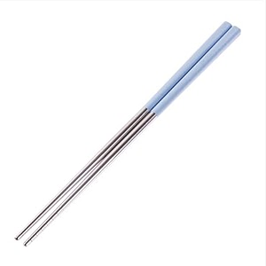 aimers metal chopsticks stainless steel chopsticks reusable lightweight chopsticks dishwasher safe japanese chinese chop sticks washable chopsticks korean for sushi and noodles- 1 pairs blue
