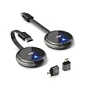 AIMIBO Wireless HDMI Transmitter and Receiver Kit 4K, Casting 2.4/5GHz Stable Video/Audio to Monitor, Projector, HDTV, Wireless HDMI Extender 165FT/50M Long Range for Laptop, PC, Camera, Blu-ray, PS5