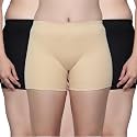 Aimly Cotton Stretchable Cycling Gym Yoga Above Knee Slip Shorts for Women Combo Pack of 3