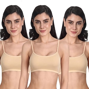 Aimly Womens Cotton Non-Padded Non-Wired Low Coverage