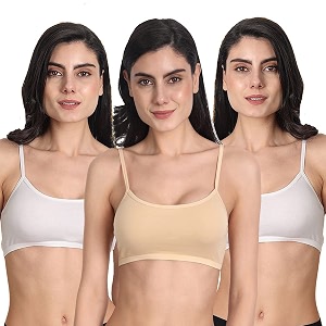 Aimly Womens Cotton Non-Padded Non-Wired Low Coverage