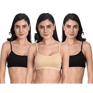 Aimly Womens Cotton Non-Padded Non-Wired Low Coverage