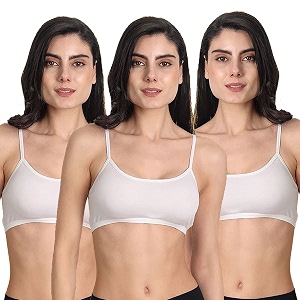 Aimly Womens Cotton Non-Padded Non-Wired Low Coverage