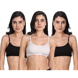 Aimly Womens Cotton Non-Padded Non-Wired Low Coverage