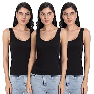Aimly Womens Regular Fit Sleeveless Cotton Camisole