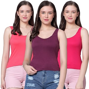 Aimly Womens Regular Fit Sleeveless Cotton Camisole
