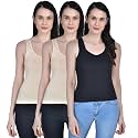 Aimly Women39s Regular Fit Sleeveless Cotton Camisole