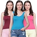 Aimly Women39s Regular Fit Sleeveless Cotton Camisole