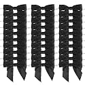 AIMUDI Black Bows for Gift Wrapping 3.5" Small Satin Bows Premade Twist Tie Bows Black Ribbon Bows for Crafts Treat Bags Candies Cake Pop Wedding Party Decoration, 50 PCs