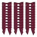 AIMUDI Burgundy Satin Ribbon Twist Tie Bows 3.5" Pretied Bows Wine Premade Craft Bows for Treat Bags Cake Pop Gift Wrapping Basket Wedding Favors Cookie Candy Bagging Baby Shower - 50 Counts